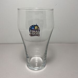Coca-Cola Clear Soda Fountain 6.5 inch Drinking Glass 18 oz Final Four Boston